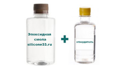 Комплект: 1 кг эпоксидная смола+100 гр отвердитель ТЭТА